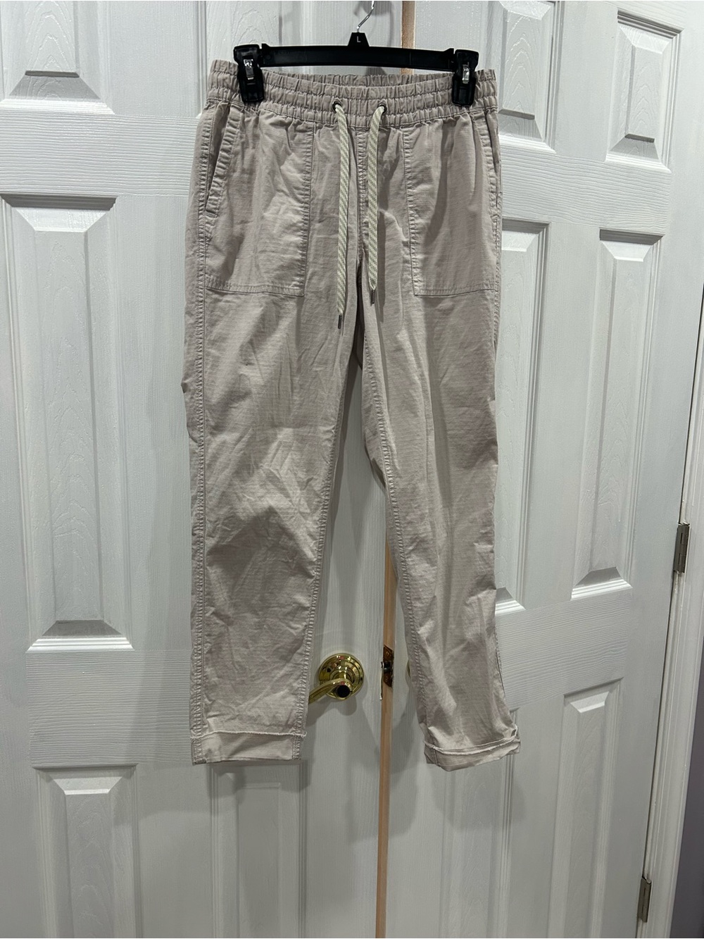 Vuori Light Beige Drawstring Trousers